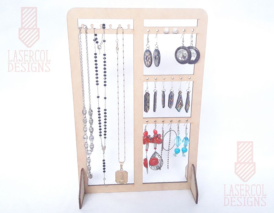 Earring Necklace Holder Stand - Laser Cut Files product image (7)