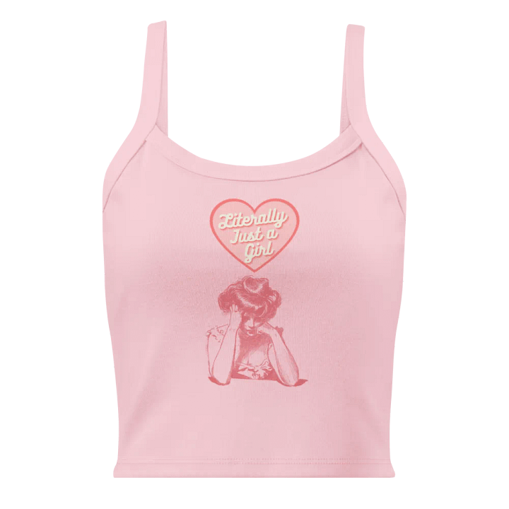 Literally Just a Girl Tank (Pink Print) product image (1)