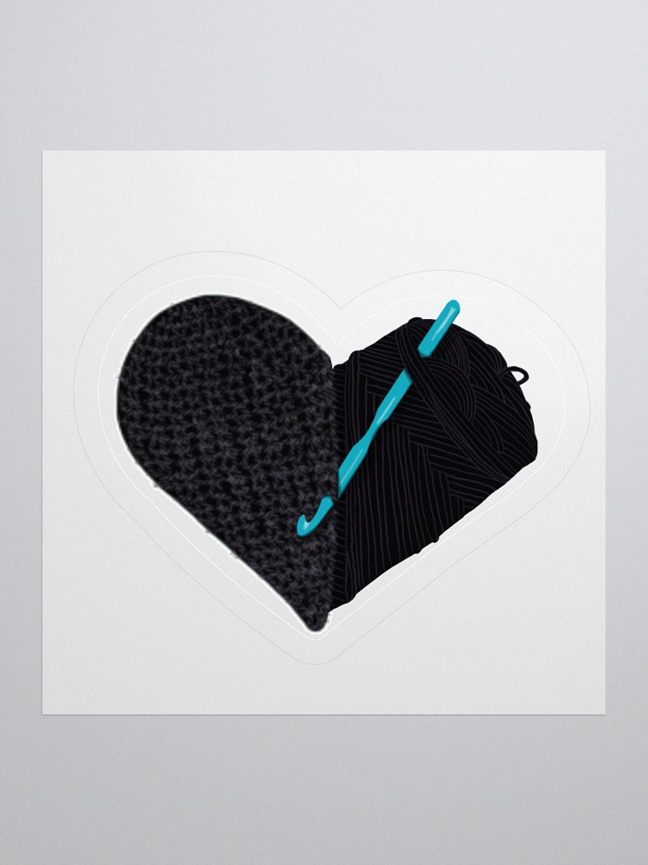 Crochet Love - Black Sticker product image (2)