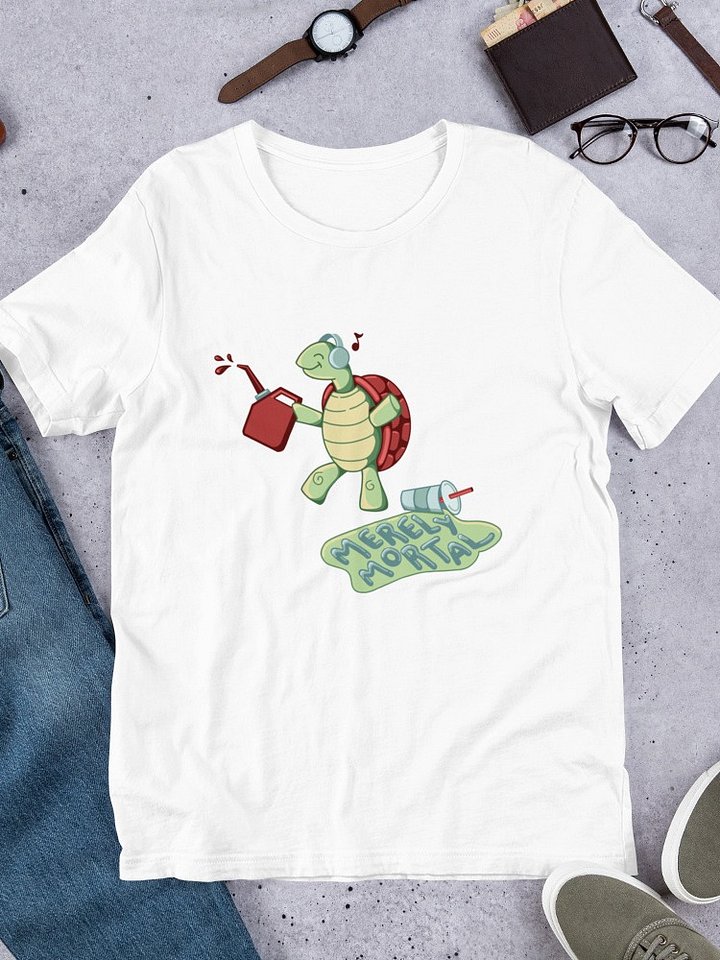 Exclusive Design: Merely Mortal's Dancing Gas Station Turtle Unisex T-shirt XS - 5XL product image (6)