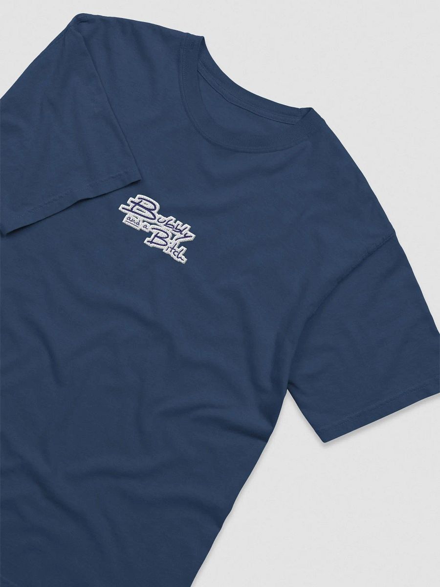 Bubbly and a B*tch embroidered garment-dyed tee (navy bubble design) product image (4)