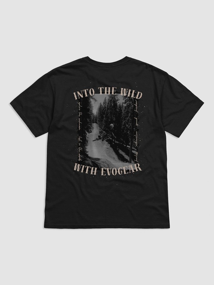 Into The Wild – EvoGear x KLOW.MTB Tee Black product image (1)