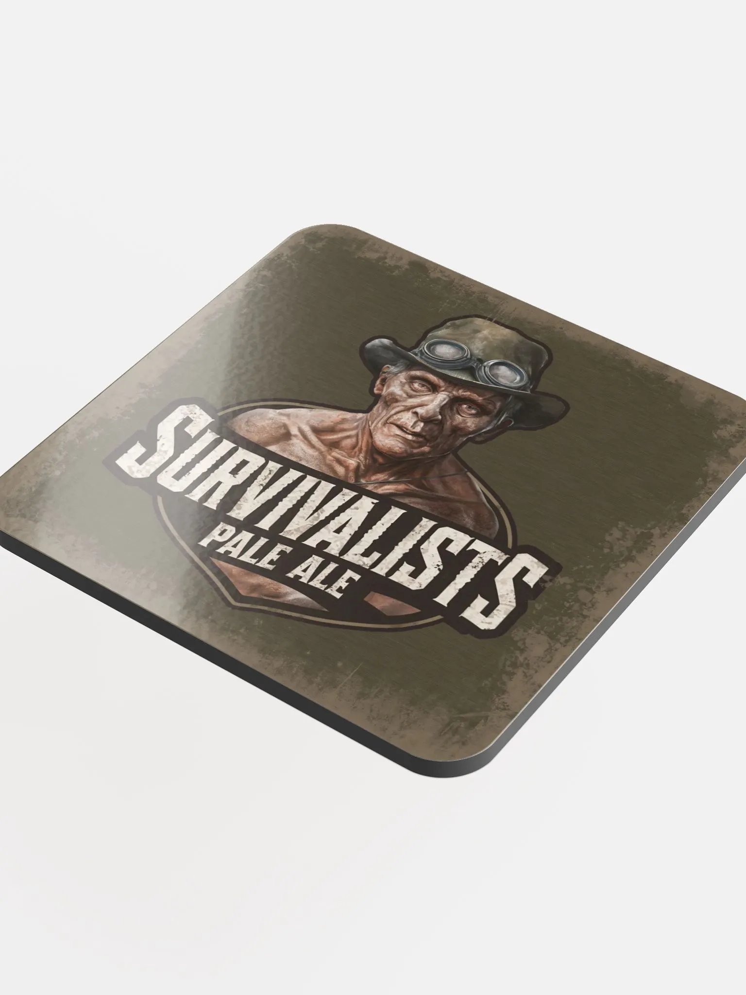 Survivalist Pale Ale - Glossed Cork Coaster product image (1)