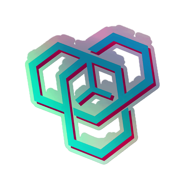 Cubie Holographic Sticker product image (2)