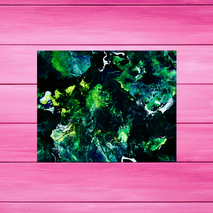 Blue Green Splash | Art Print product image (2)