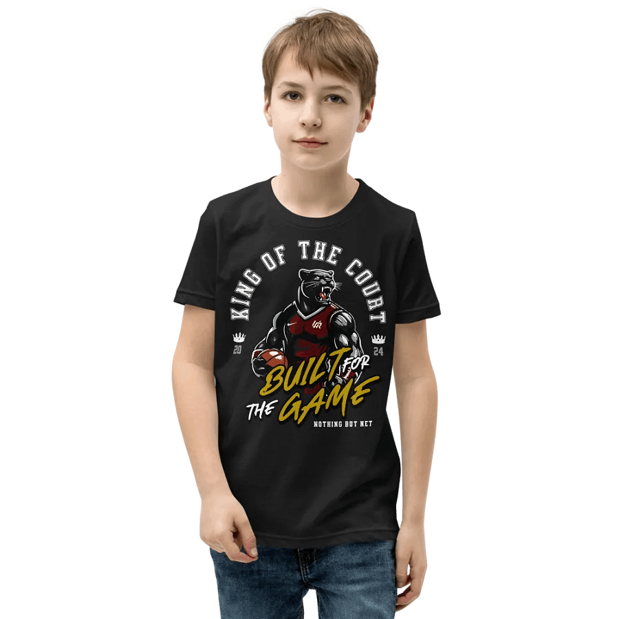King of the Court Youth T-Shirt Blk product image (2)