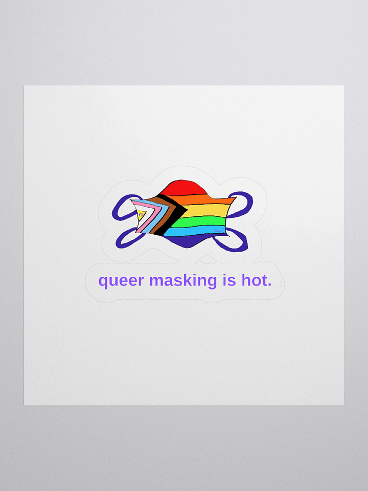 Queer Masking Is Hot sticker product image (1)