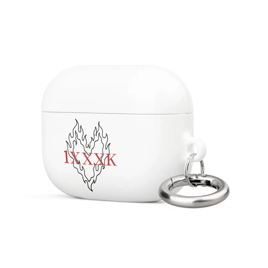 Fiery Black Heart Airpod Case product image (2)