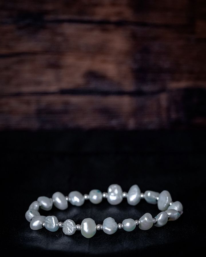 Pearl & Sterling Silver Beaded Bracelet product image (1)