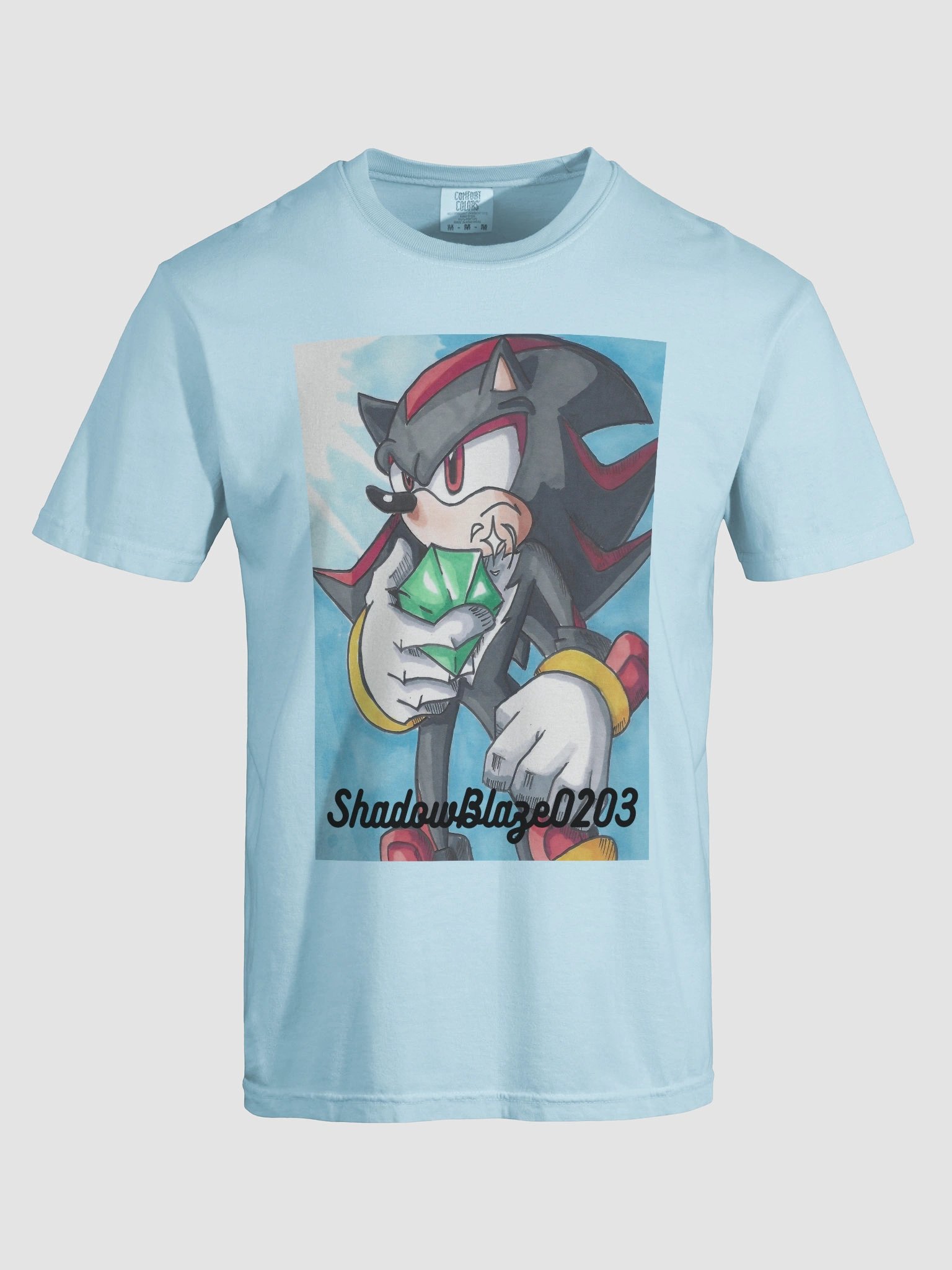 Shadow the Hedgehog Chaos Emerald T-Shirt product image (48)
