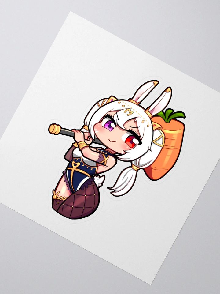 Whimsical Rabbit Warrior Kiss Cut Stickers product image (6)