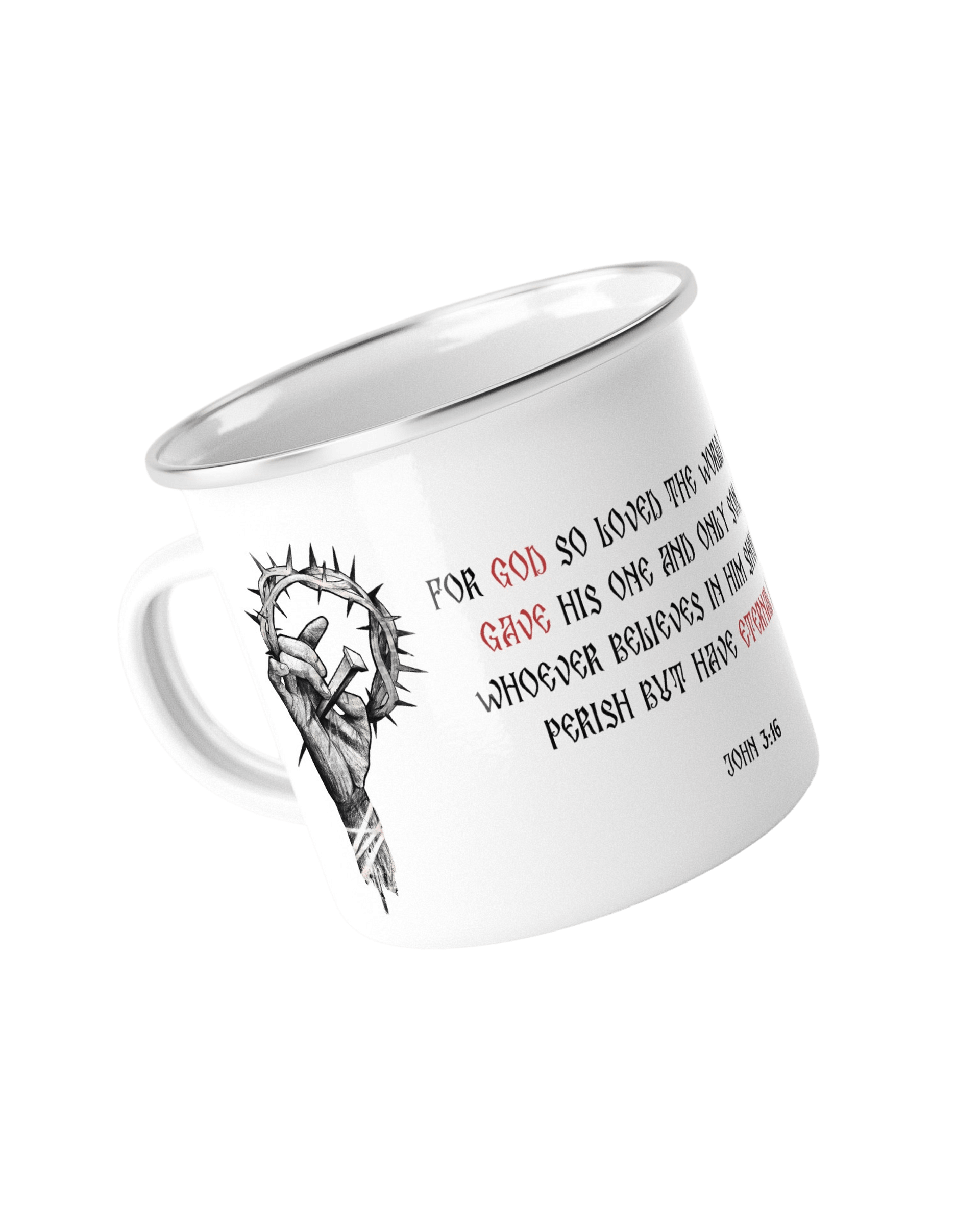 God's Love Enamel Mug product image (1)
