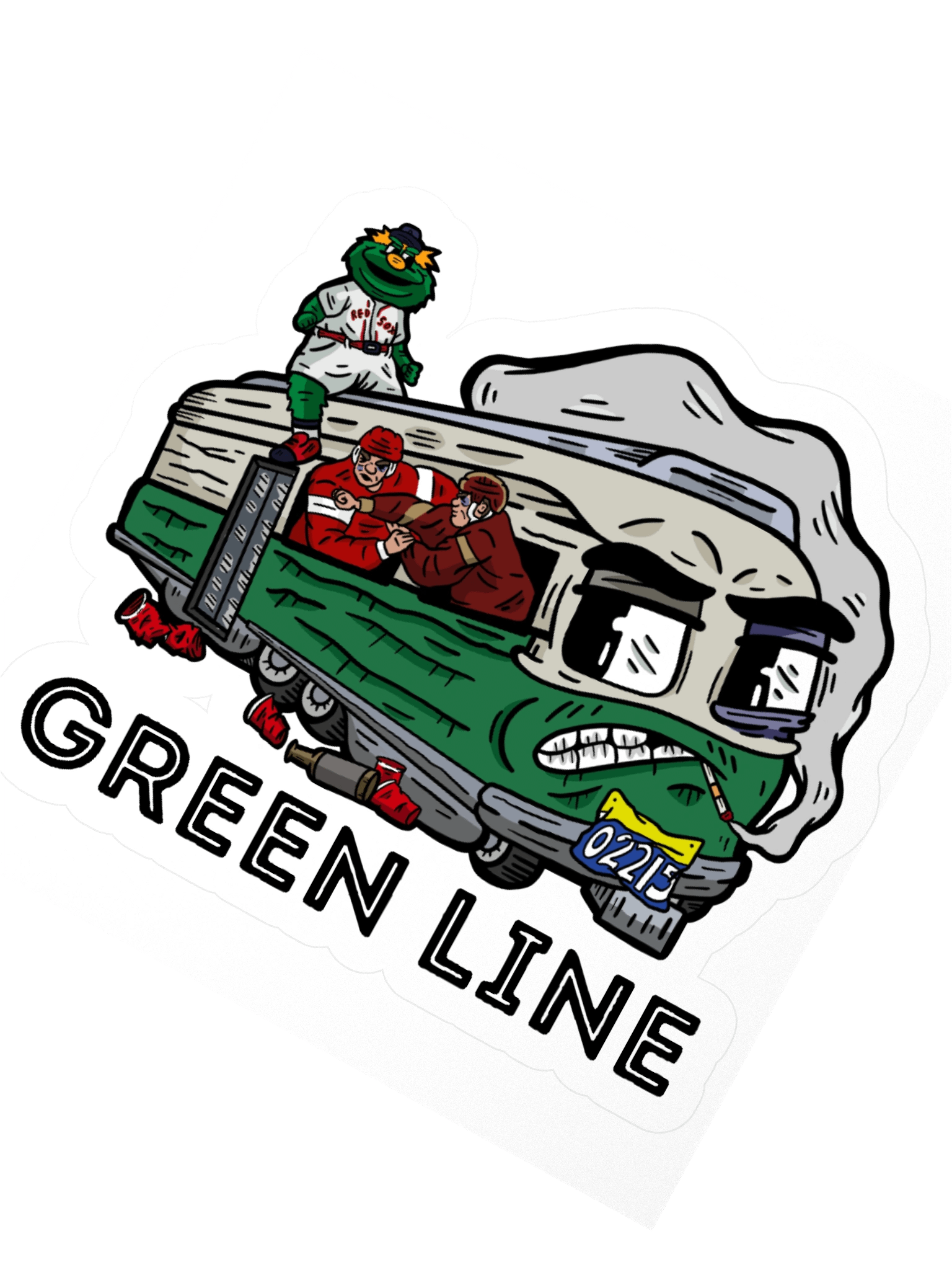 GREEN LINE STICKER product image (6)