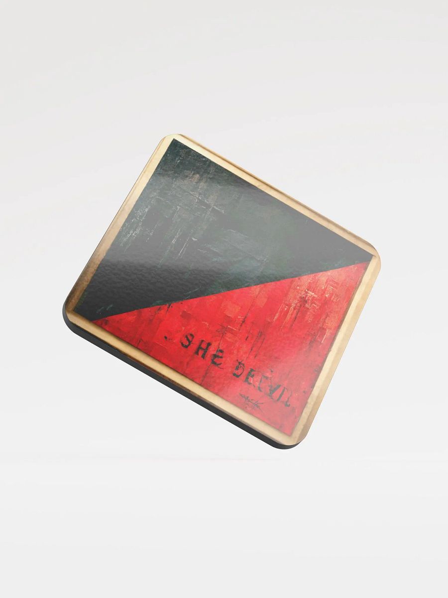 SHE DEVIL Glossed Cork Coaster product image (1)