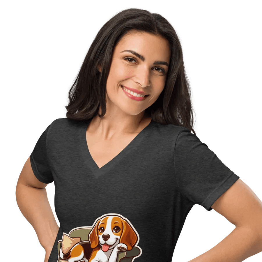 Work Hard - Beagle Sofa - V-neck product image (37)
