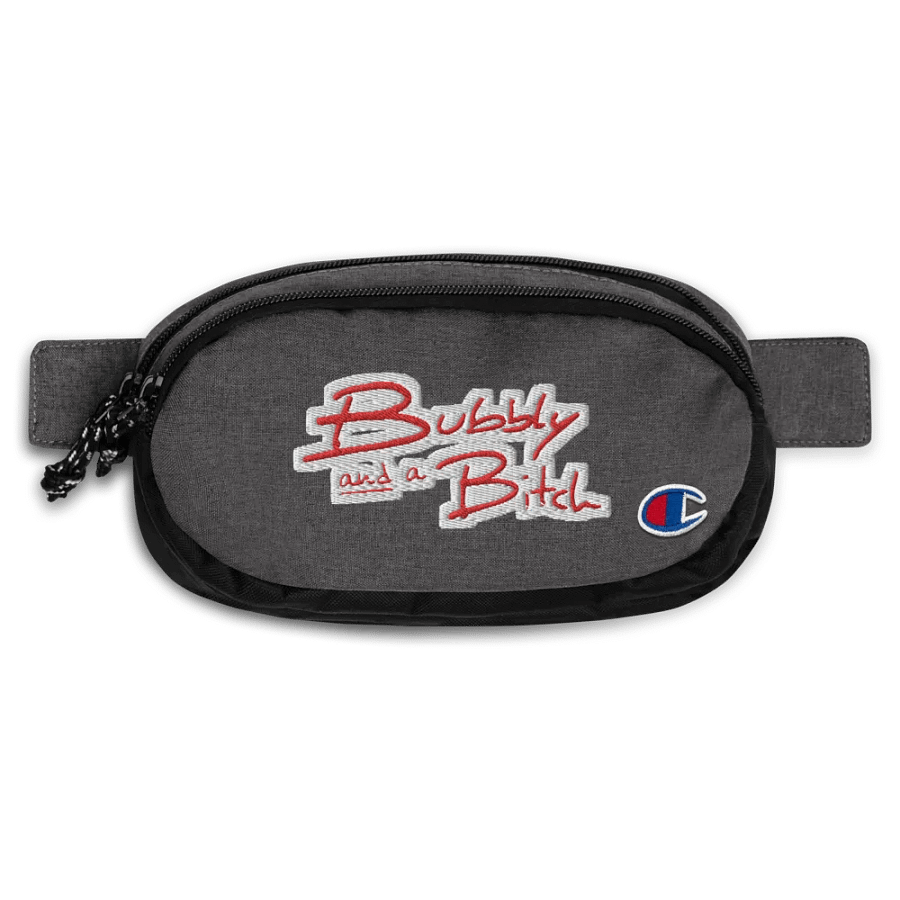 Bubbly and a B*tch (red bubble design) champion fanny pack product image (1)