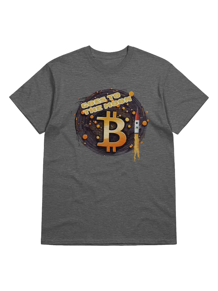 Bitcoin Rocket Rise Tee, Bold Crypto Graphic, Ideal Gift product image (1)