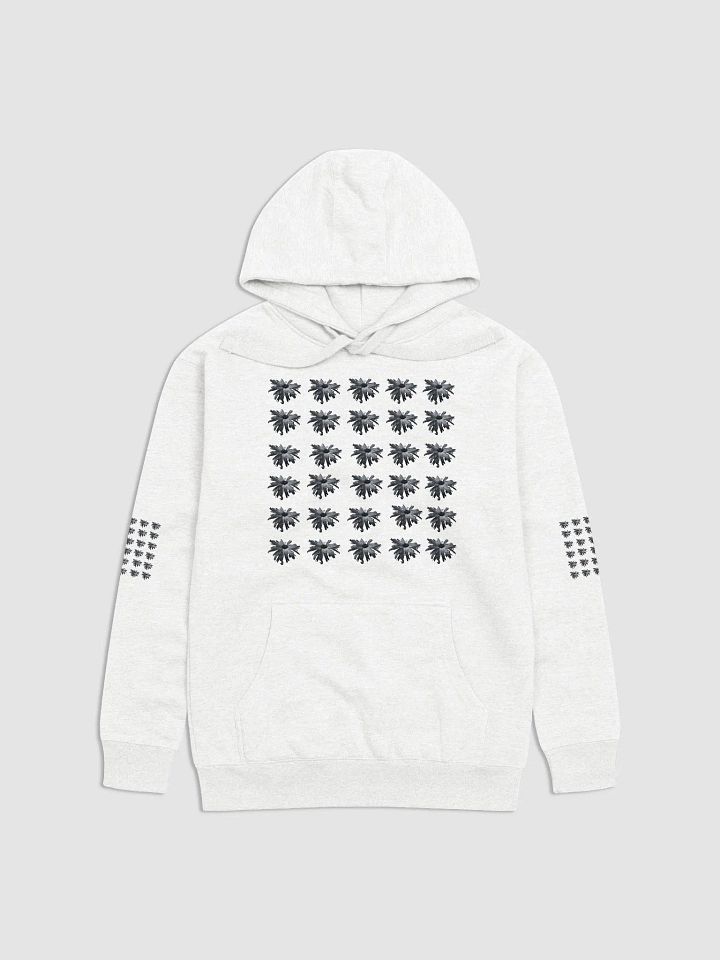 Abstract Floating Black Daisy Repeating Pattern Design Unisex Hoodie product image (2)