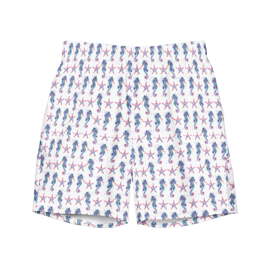 Seahorse And Starfish Swim Trunks product image (3)