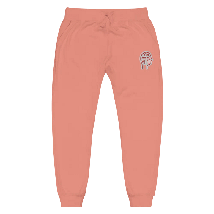 In My Head (red bubble design) embroidered fleece joggers product image (6)