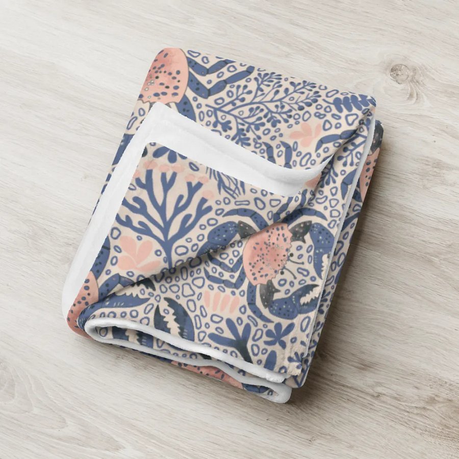 Seaside Serenity All-Over Print Throw Blanket product image (18)