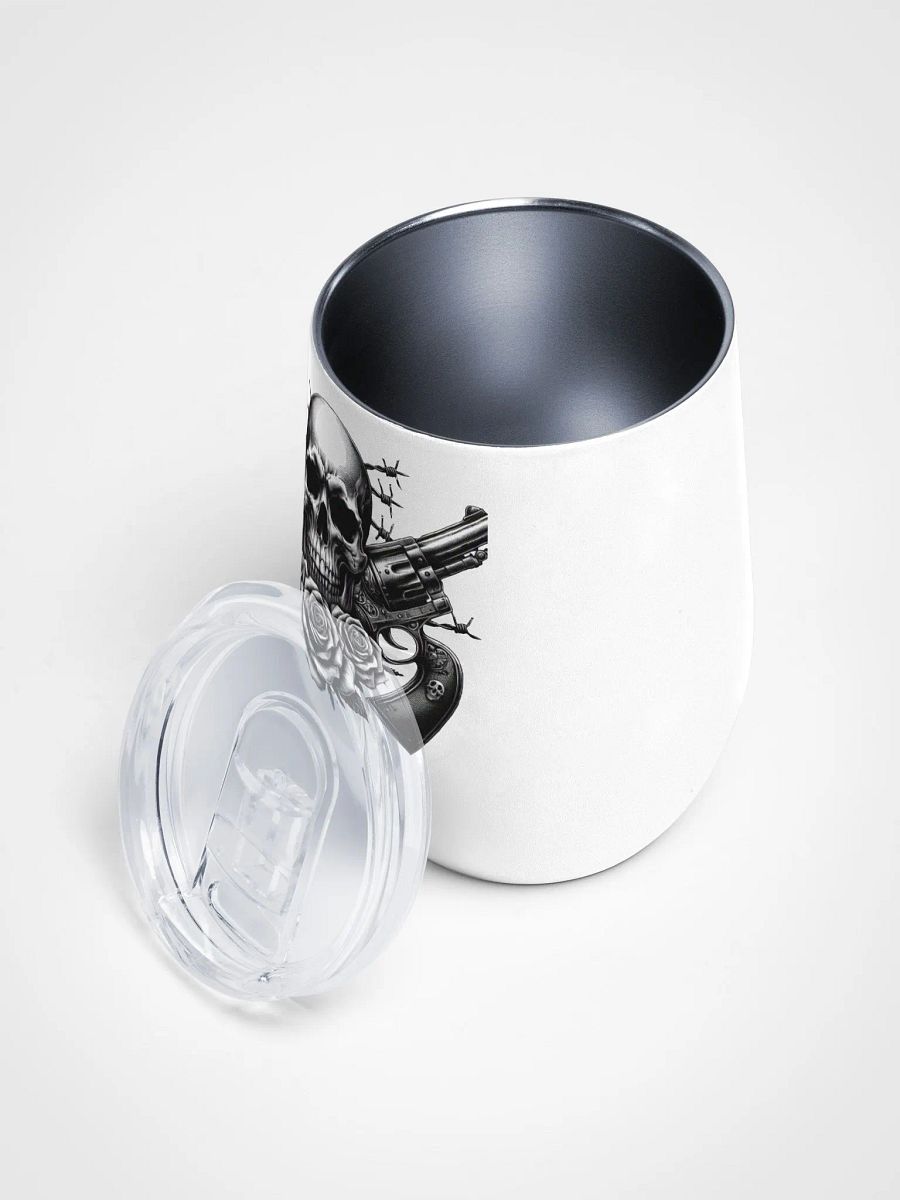Gothic Revolver Rose Wine Tumbler product image (3)