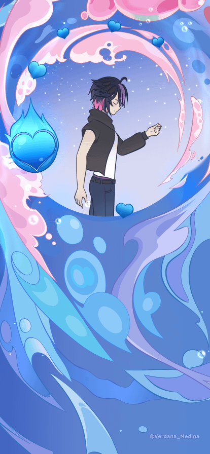 Michael Ael Genshin-Themed Mobile Wallpaper product image (1)