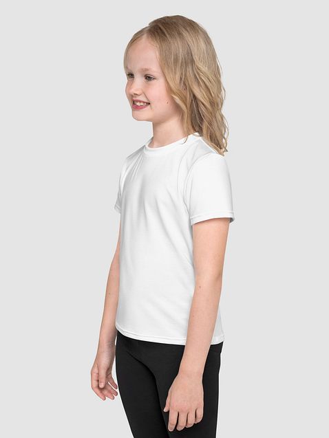 Photo showing All-Over Print Kids Crew Neck T-Shirt 