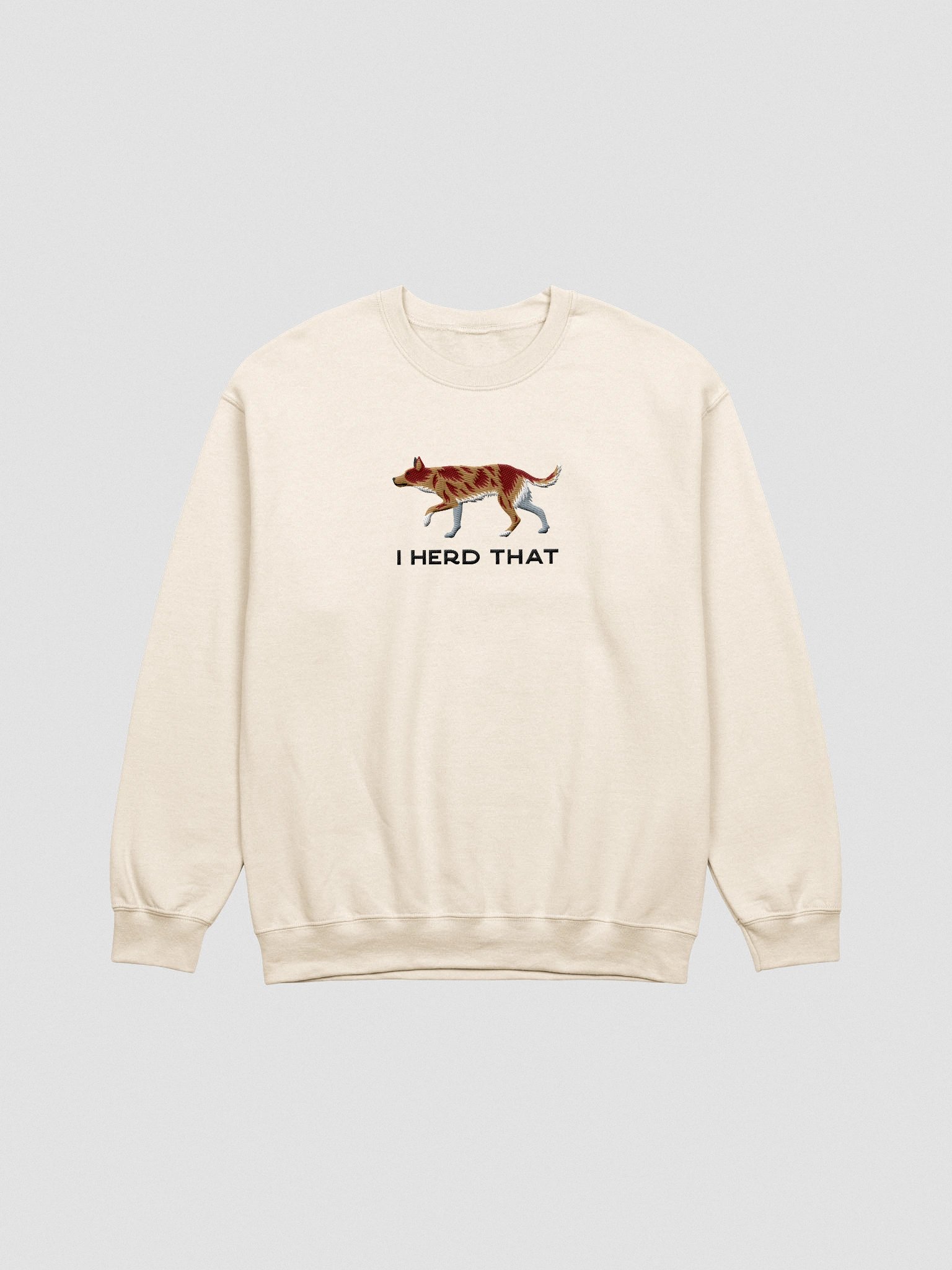 I Herd That Sweatshirt (Embroidered) of an Australian Koolie(Red Merle) product image (4)