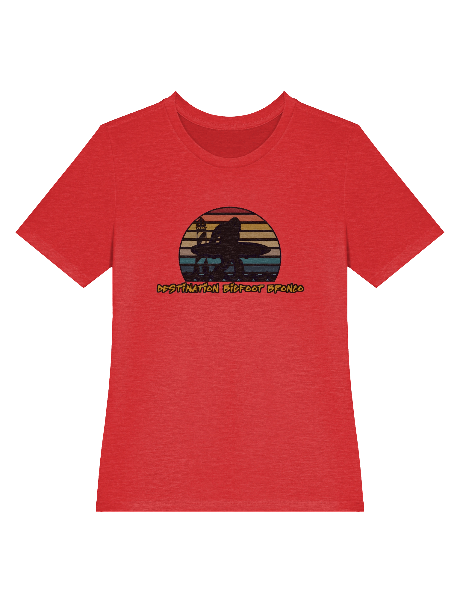 Destination Bigfoot Bronco Classic Logo Bella+Canvas Women's Supersoft Relaxed-fit T-Shirt (Multiple Colors Available) product image (34)