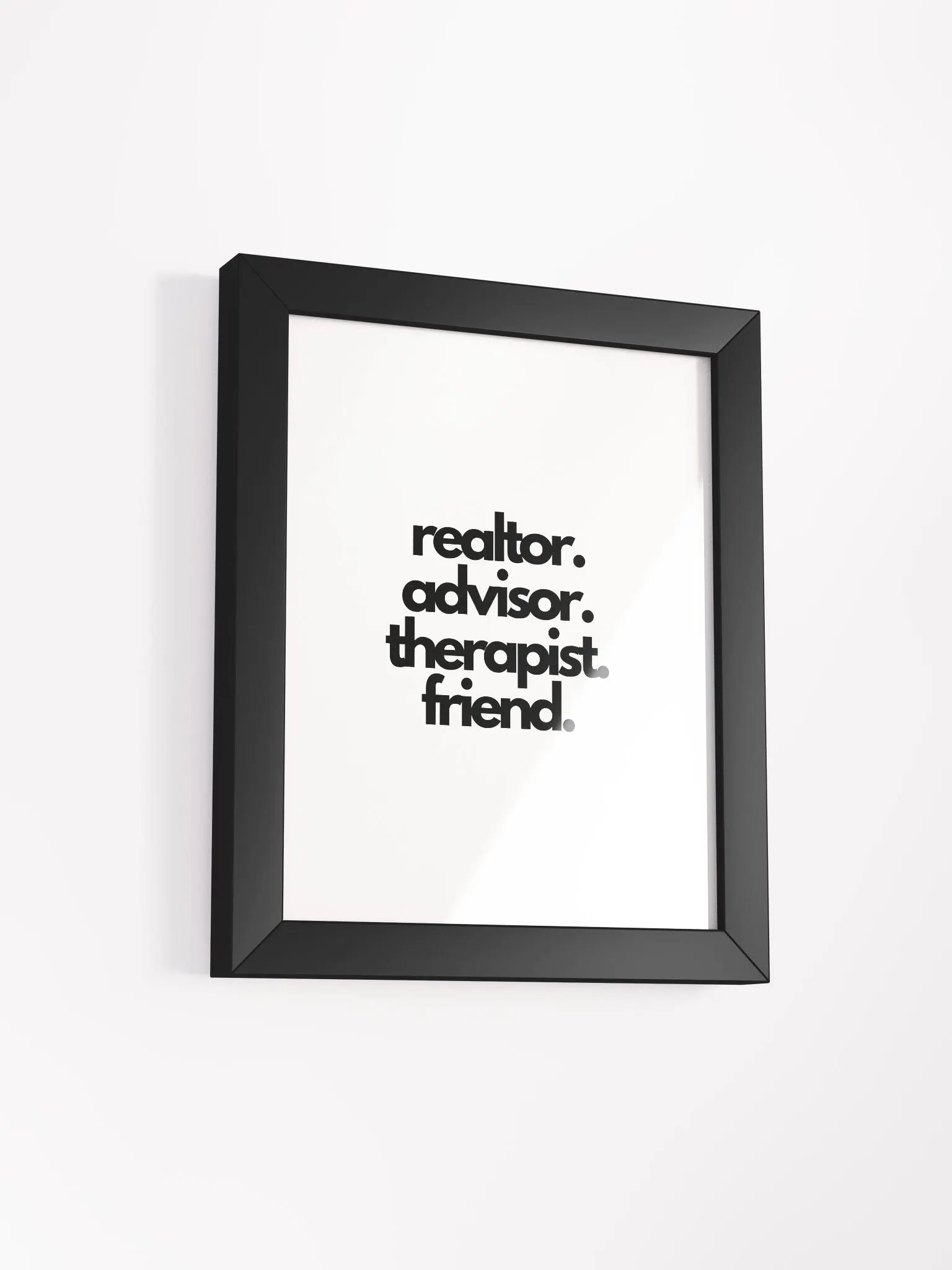 REALTOR/FRIEND Eco-Friendly Ayous Wood Framed Poster product image (52)