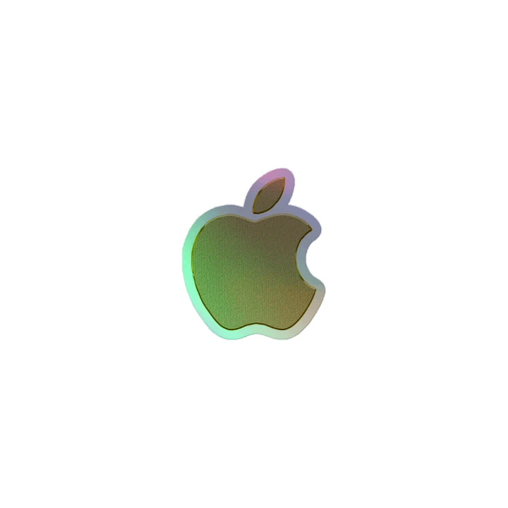 Apple Holographic Sticker product image (1)