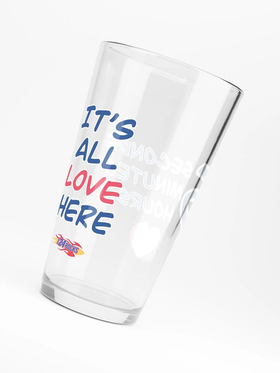 It's All Love Pint Glass product image (3)