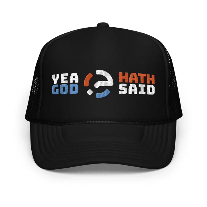 Yea God Hath Said - Embroidered Cap Black product image (1)