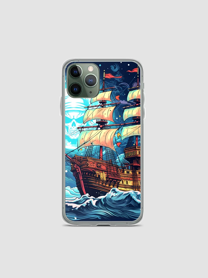 Pirate Ship Sailing iPhone Case - Fits iPhone 7/8 to iPhone 15 Pro Max - Nautical Adventure Design, Durable Protection product image (2)