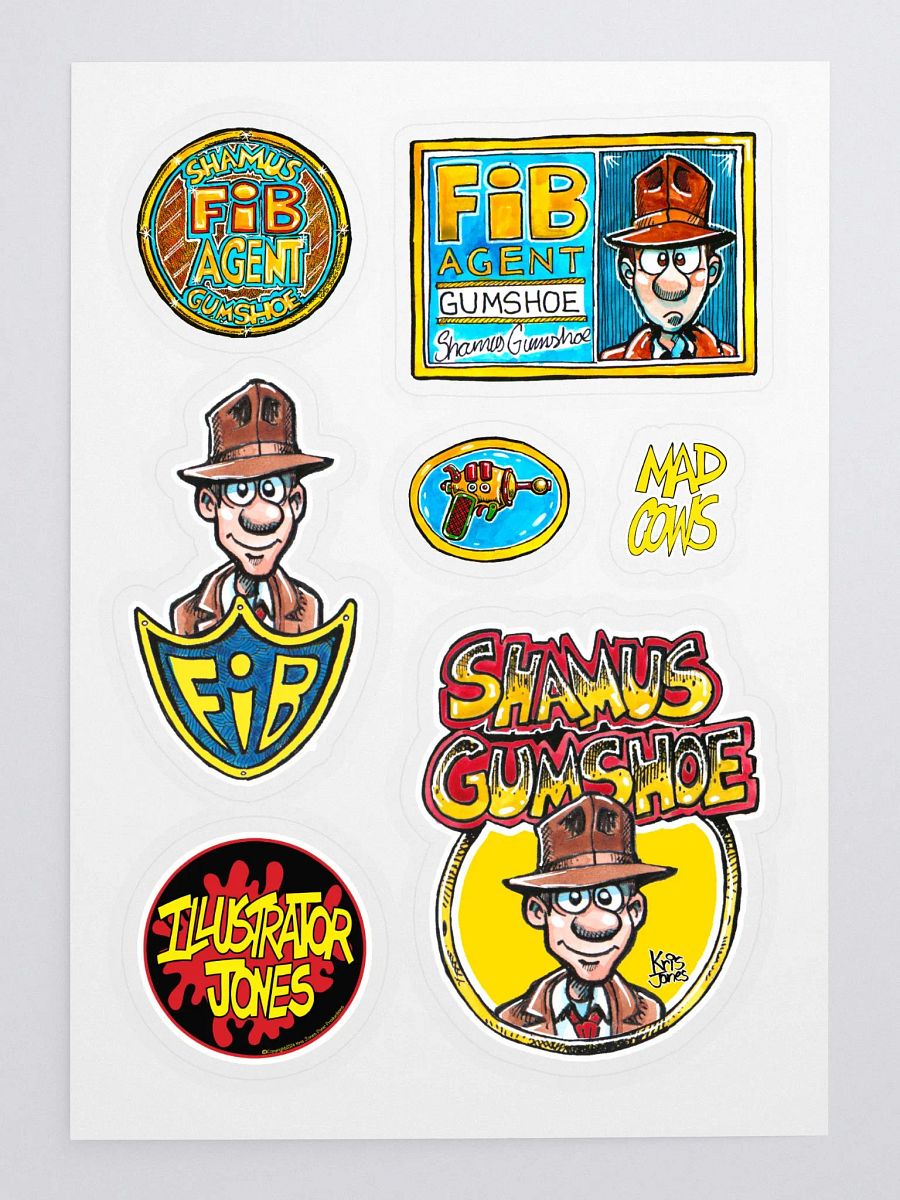 Illustrator Jones' first ever sticker collection. product image (3)