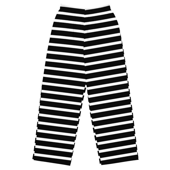 Black & White Stripes Wide-Leg Pants product image (1)