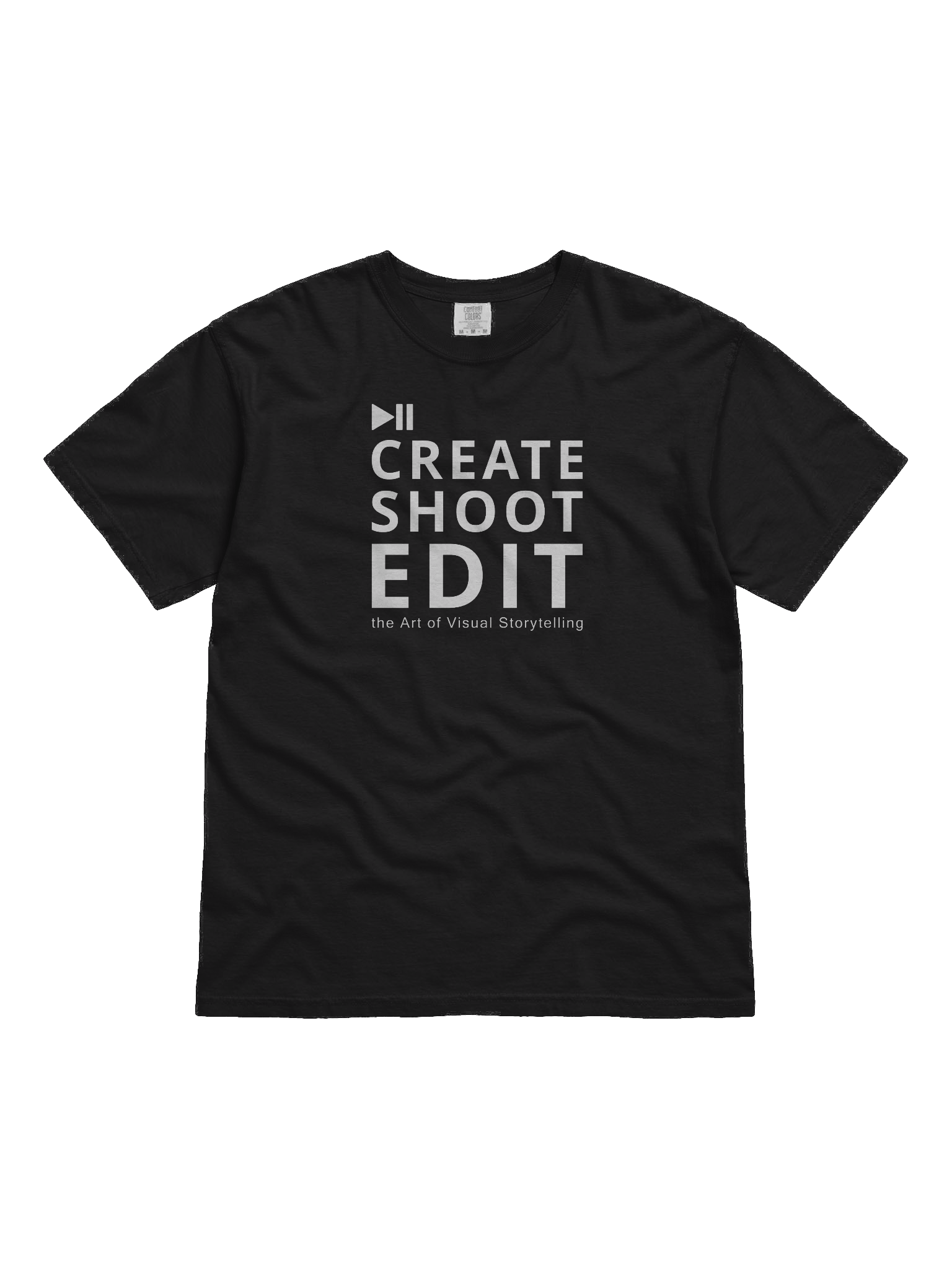 Create, Shoot, Edit Tee – The Art of Visual Storytelling product image (1)