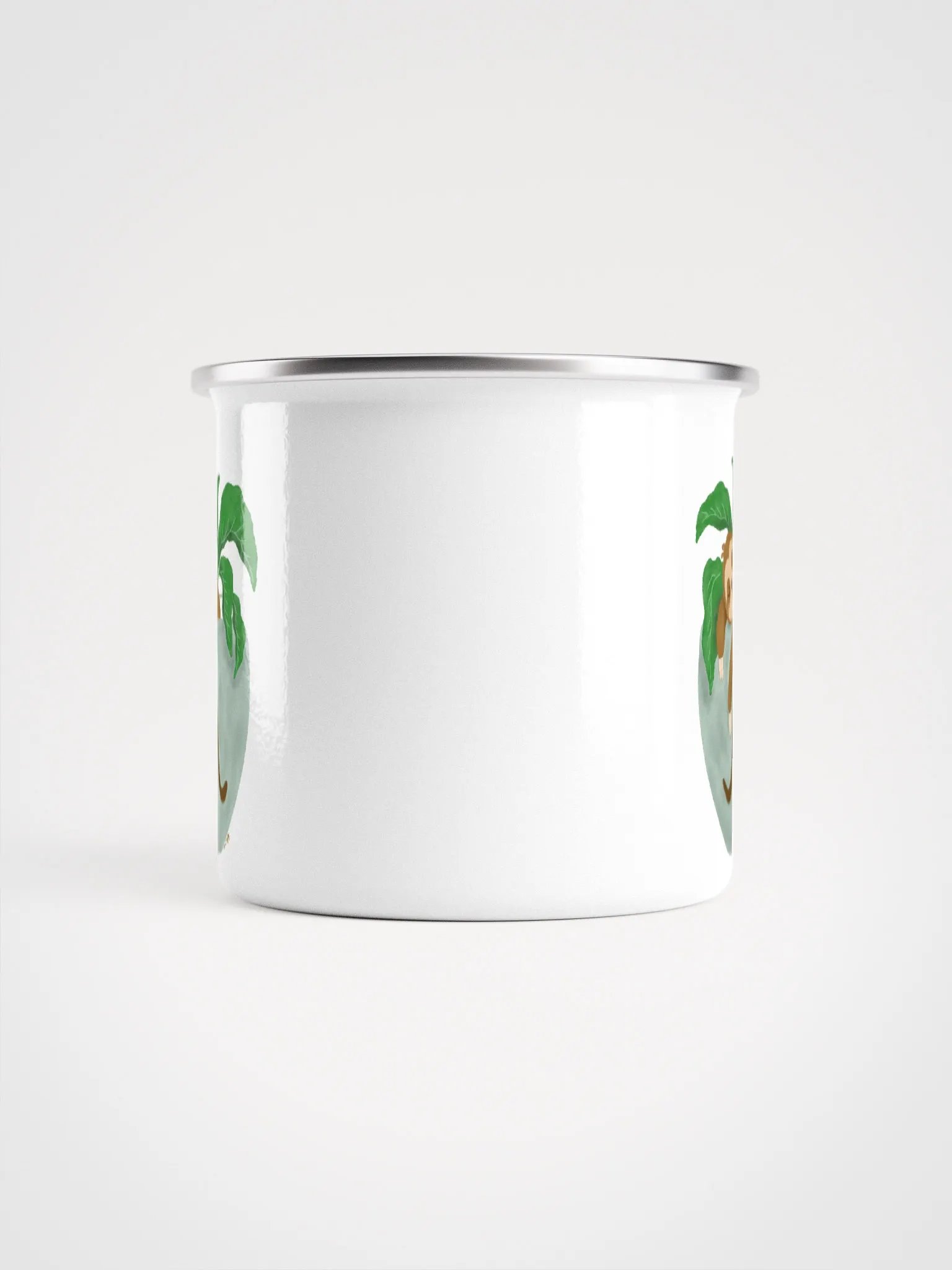 Sloth in Letter M Planter Enamel Mug product image (2)