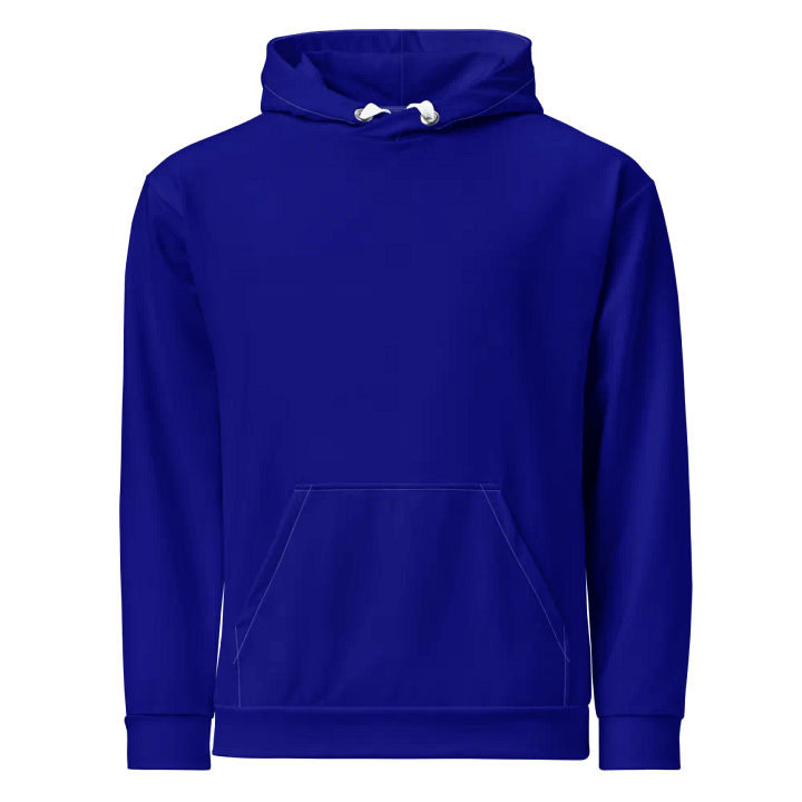 Plain Color Navy Blue Hoodie product image (1)