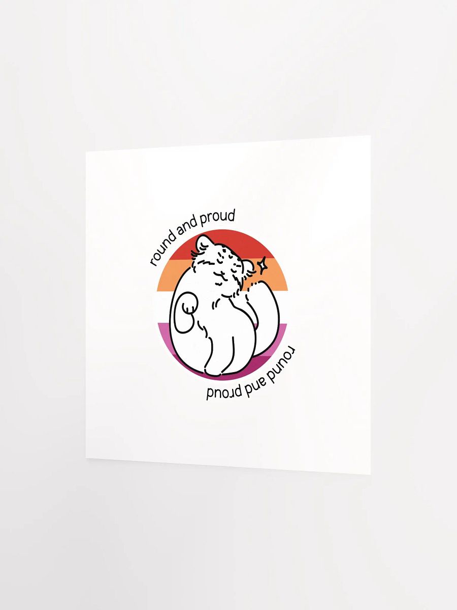 Round and Proud Manul Lesbian Version - Matte Poster product image (2)