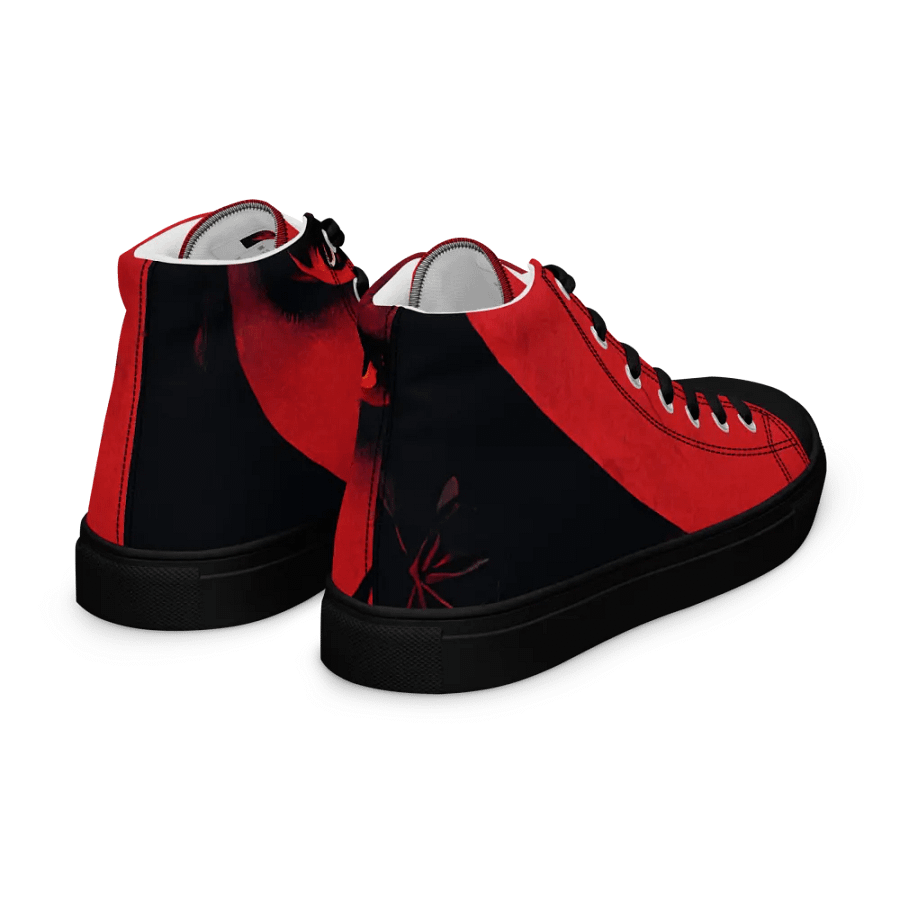 Crimson Gaze Men's canvas High Top Shoes product image (7)