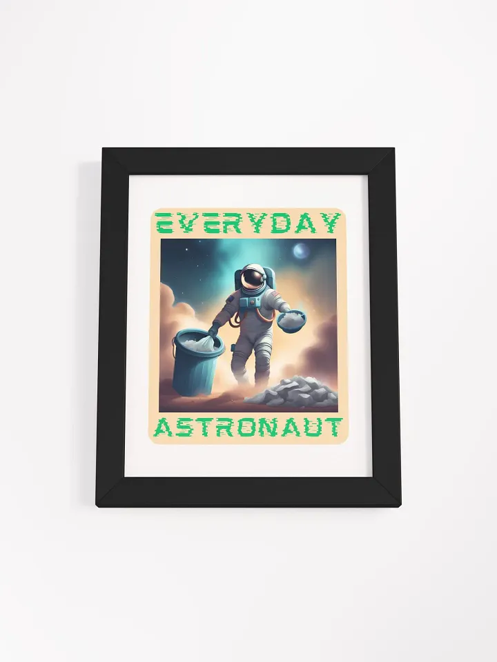 Everyday Astronaut Taking the Trash Out Framed Poster product image (19)