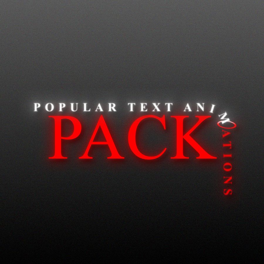 POPULAR TEXT ANIMATION'S PACK product image (1)