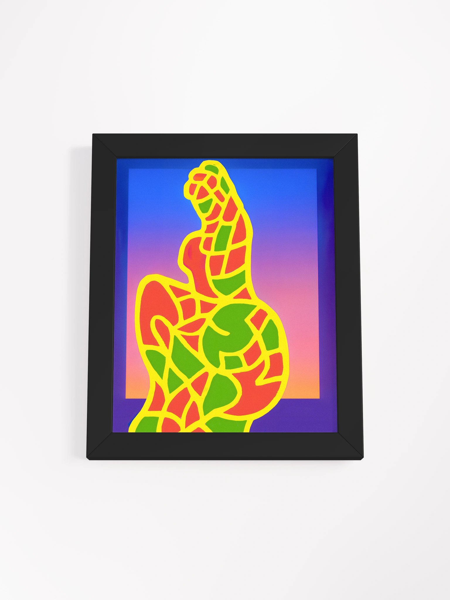 Abstract Study of a Woman Silhouette Framed Matte Poster product image (13)