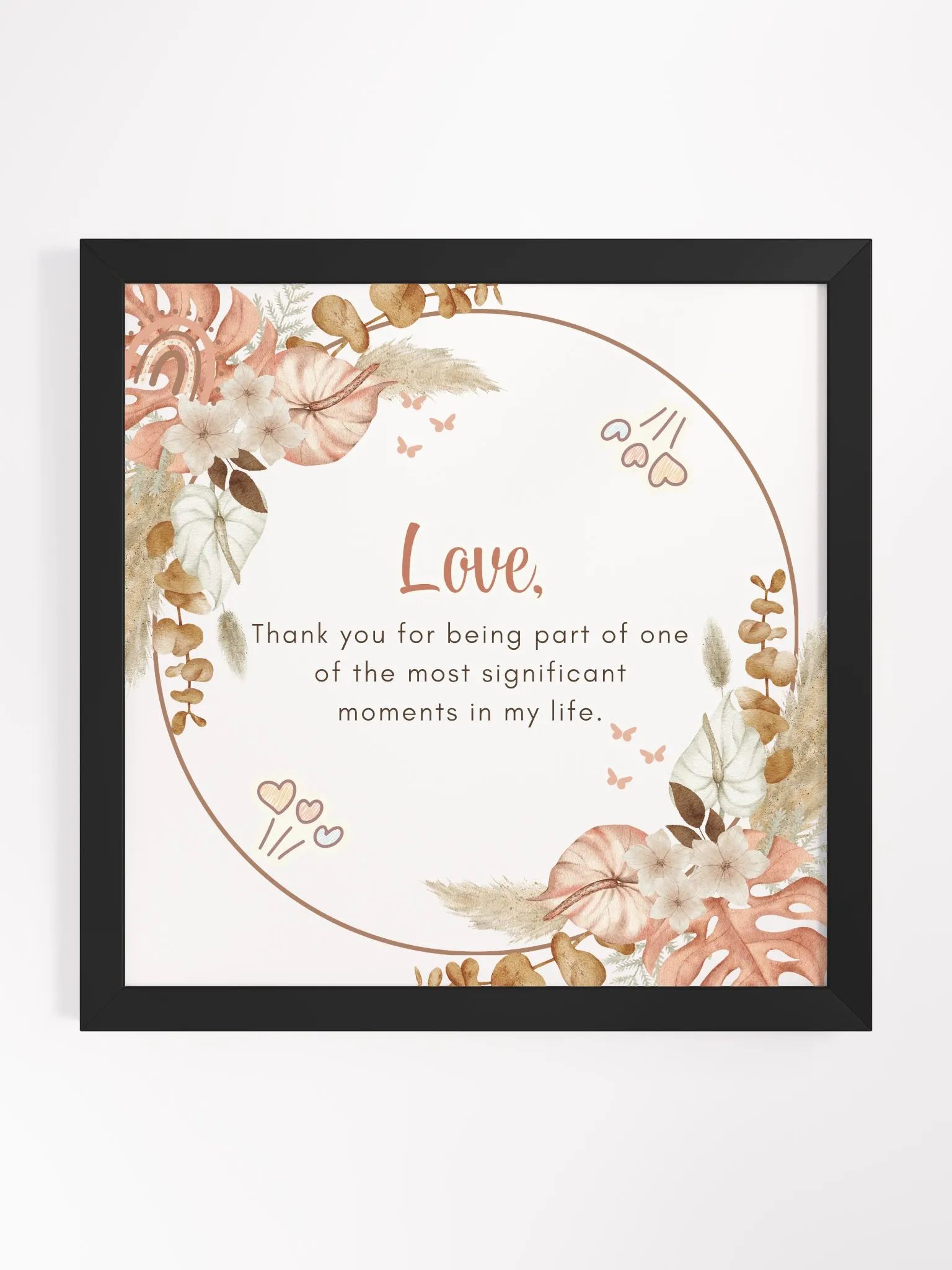 Floral Love and Appreciation Framed Poster product image (3)