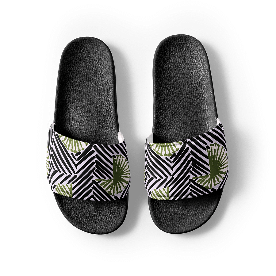 Afrococo Fan Stripes Geometric Women's Slides product image (3)