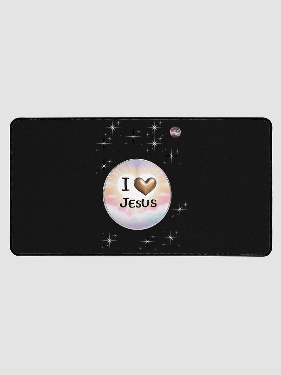 Celestial I love Jesus Desk Mat product image (1)