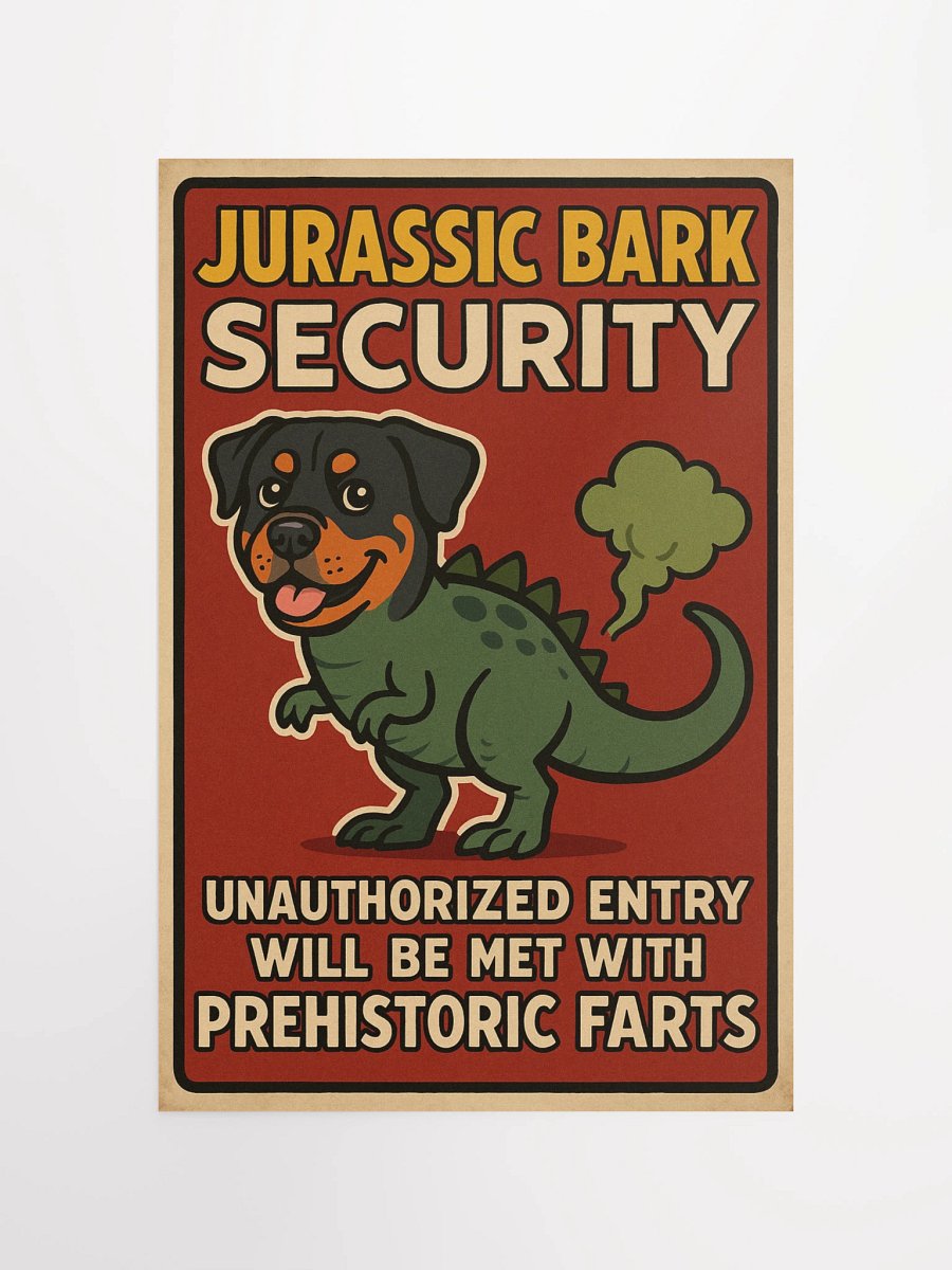Rottweiler Jurassic Bark Poster product image (10)