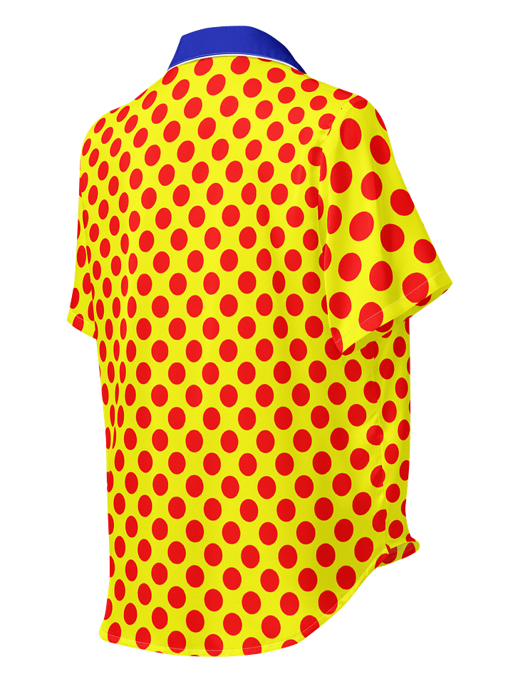 Red Polka Dots on Yellow Women's Short Sleeve Pajama Top product image (2)